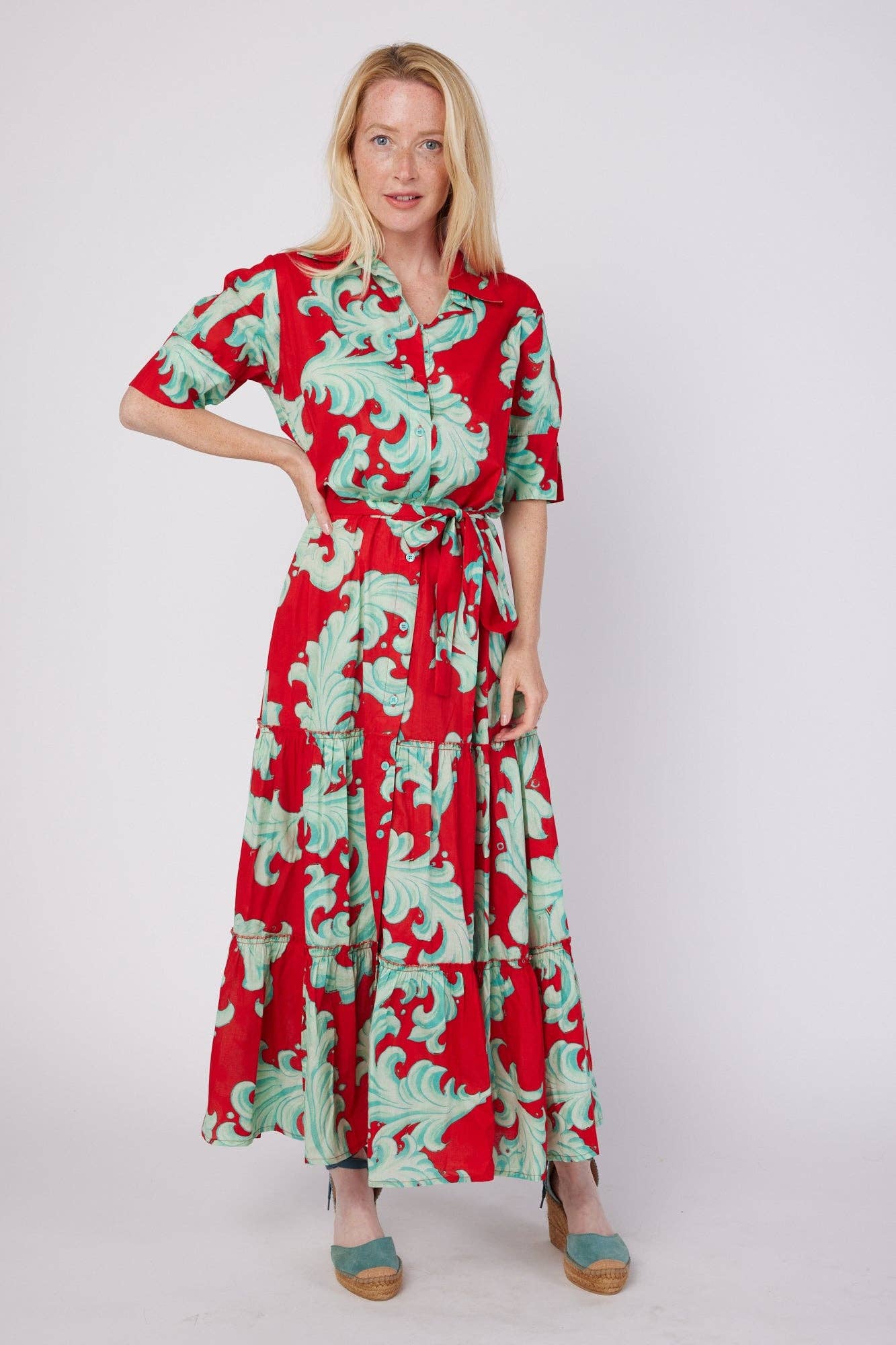 Alcee Resort Wear Maxi Dress Red Mist Spring